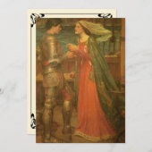 Tristan und Isolde von JW Waterhouse Wedding Save The Date (Vorne/Hinten)