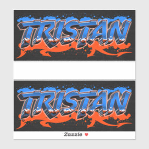 Tristan Vorname Name Graffiti Aufkleber Sticker