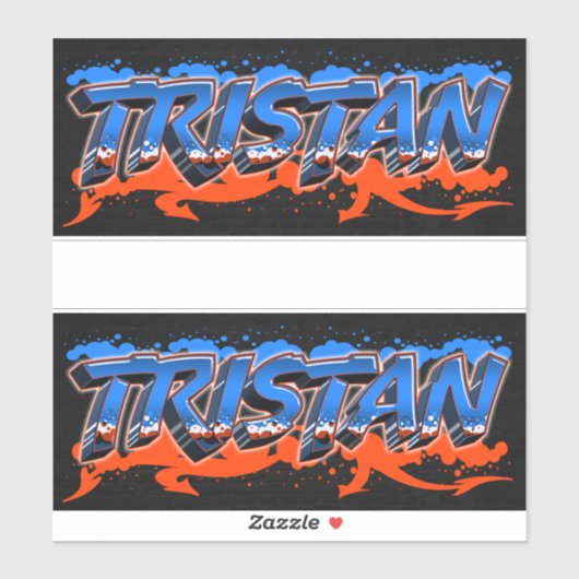 Tristan Vorname Name Graffiti Aufkleber Sticker (Blatt)