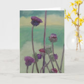 "Tristans Disteln " Karte (Gelbe Blume)