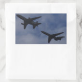 Tristar und VC10 Rechteckiger Aufkleber (Tasche)