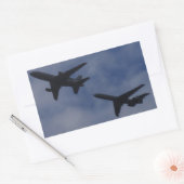 Tristar und VC10 Rechteckiger Aufkleber (Umschlag)