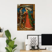 Tristran und Isolde von John William Waterhouse Poster (Heimbüro)