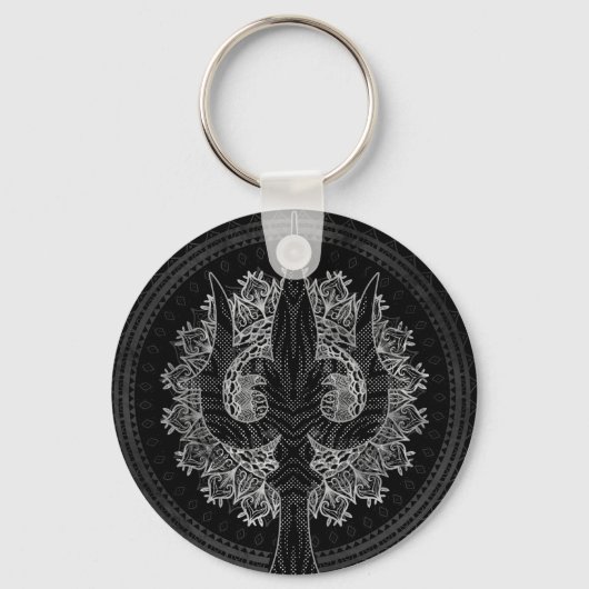 Trisula - Trident von Shiva Schlüsselanhänger (Vorderseite)