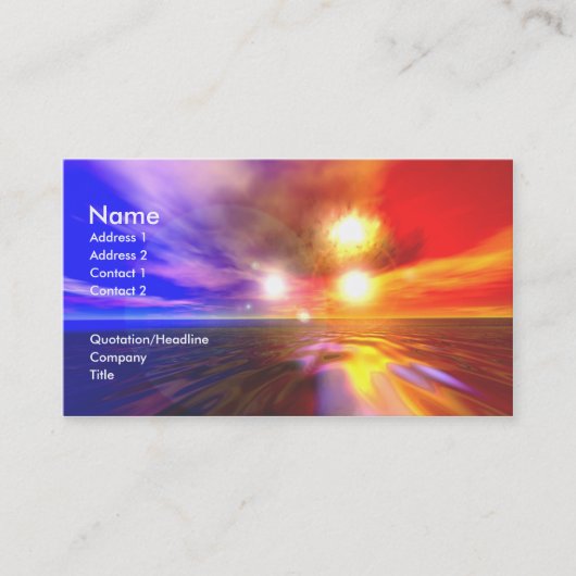 Trisuns Visitenkarte (Vorderseite)