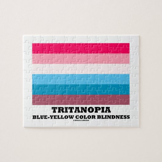 Tritanopia-Blau-Gelbe Farbenblindheit Puzzle (Horizontal)