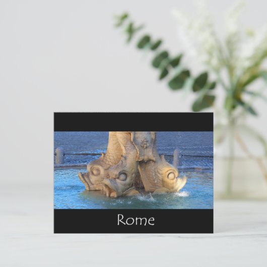 Triton-Brunnen - Rom Postkarte (Stehend Vorderseite)