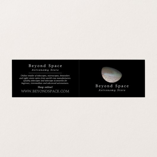 Triton, der größte Neptun-Mond, Astronomiegeschäft Visitenkarten (Außenseite Aufgefaltet)