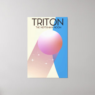 Triton - Der Neptun-Mond Leinwanddruck