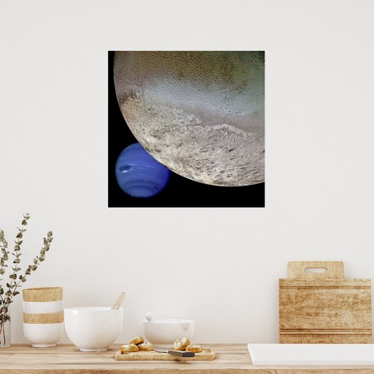 Triton mit Neptun Poster (Küche)