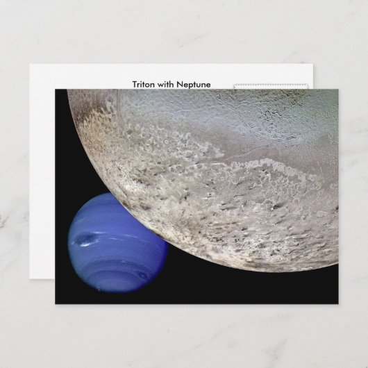 Triton mit Neptun Postkarte (Vorne/Hinten)