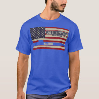 Triton SSRN586 Radarvorposten-Atom-U-Boot Vint T-Shirt