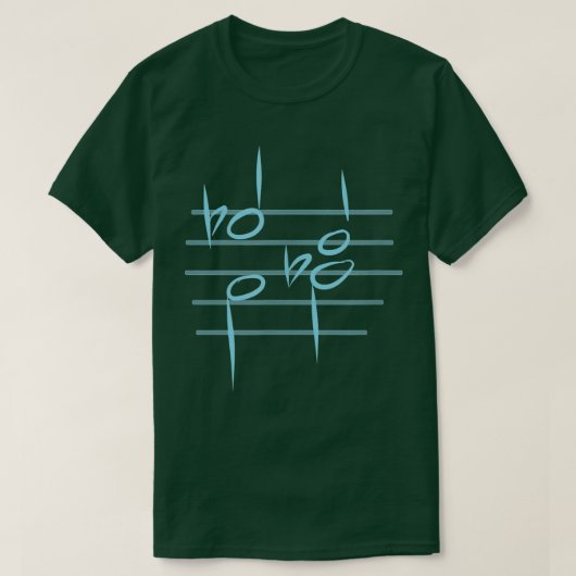 TRITONE RESOLUTION funny music theory notation tee (Design vorne)