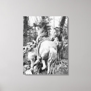 Tritonen, die zwei Pferde der Sonne pflegen Leinwanddruck