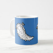 Tritonia nudibranch Druck Schnecken-Tasse Kaffeetasse (Vorderseite Links)