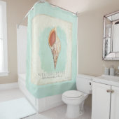 Tritons Trumpet Muschel Beach Bad Personalisiert Duschvorhang (Beispiel)