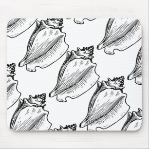 Tritonshorn-Muschel-Skizze Mousepad