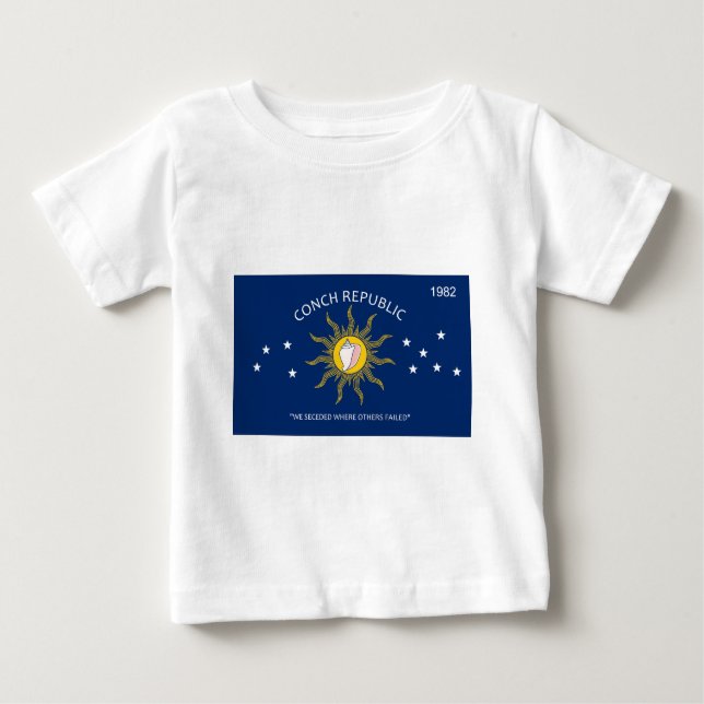 Tritonshorn-Republik-Flagge Baby T-shirt (Vorderseite)