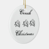 Tritonshorn-Weihnachtsverzierung Keramikornament (Rechts)