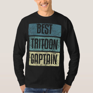 Tritoon-Beste-Kapitän-Boot-Sprüche T-Shirt