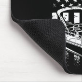 Tritoon Boat Boating - American Tritoon Captain Mousepad (Ecke)