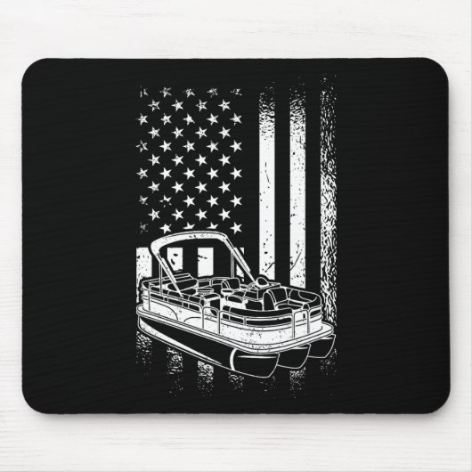 Tritoon Boat Boating - American Tritoon Captain Mousepad (Vorne)