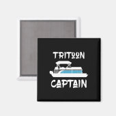 Tritoon Captain Gift Idea for Tritoon Boat Owner B Magnet (Vorderseite/Rückseite)