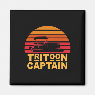 Tritoon Captain Pontoon Captain Tri-toon Boating Magnet