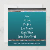 Tritt aus dem Weihnachtsfest-Party Einladung (Rückseite)