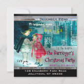 Tritt aus dem Weihnachtsfest-Party Einladung (Vorderseite)