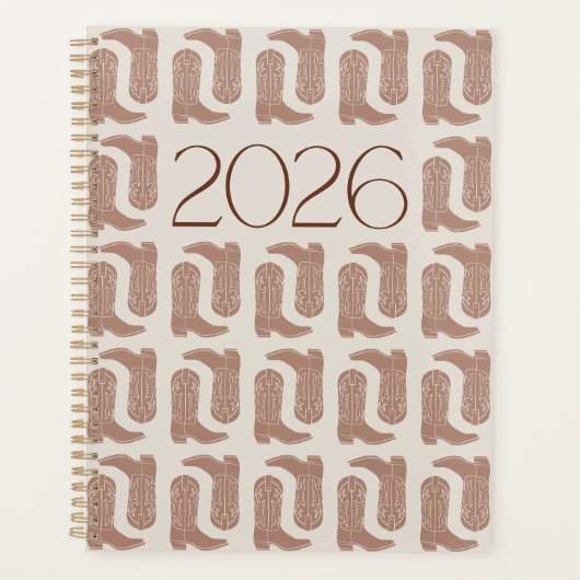 Tritt deine Stiefel - 2026 Western Planer (Vorderseite)