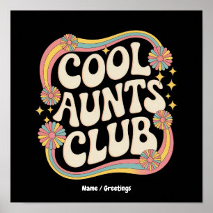 Tritt dem Cool Aunts Club bei Lustiges Oversized G Poster