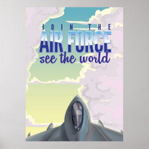Tritt dem Luftwaffenplakat bei Poster