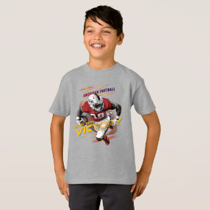 Tritt dem Sieg entgegen American Football Kinder T-Shirt