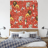 Tritt dem Zirkusmuster bei Leinwanddruck (Insitu (Schlafzimmer))