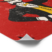 Tritt dem Zirkusmuster bei Poster (Ecke)