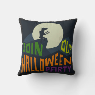 Tritt der Halloween-Party bei Kissen