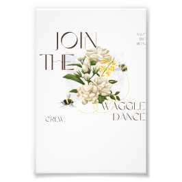 Tritt der Waggle Dance Crew bei: Von der Natur ins Fotodruck
