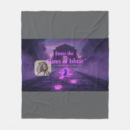 Tritt durch die Tore von Ishtar  Fleecedecke (Vorderseite)