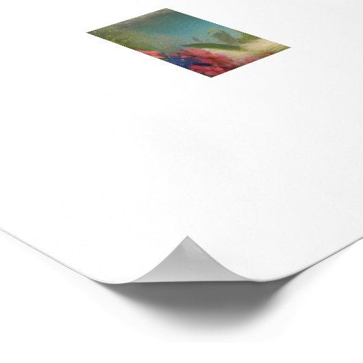 "Tritt durch die Tulpen, Janet!" Poster (Ecke)