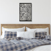 Tritt ein, der Microdot Mann Leinwanddruck (Insitu (Schlafzimmer))