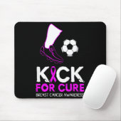 Tritt für Fußballdesign Brustkrebs Mousepad (Mit Mouse)
