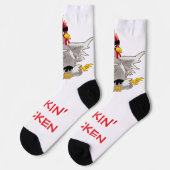 Tritt-Huhn Socken (Linkes Detail)