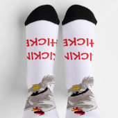 Tritt-Huhn Socken (Oben)