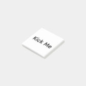 Tritt mich post-it klebezettel (angewinkelt)