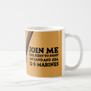 Tritt mir bei ~ US Marines Kaffeetasse