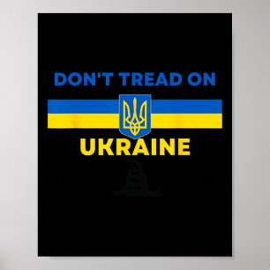 Tritt nicht auf die Ukraine! Ukraine Unterstützer Poster