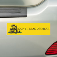 Tritt nicht auf Fleisch lustige Gadsden-Flagge Par