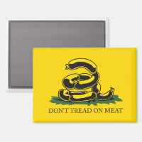 Tritt nicht auf Fleisch lustige Gadsden-Flagge Par
