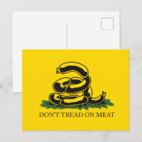 Tritt nicht auf Fleisch lustige Gadsden-Flagge Par